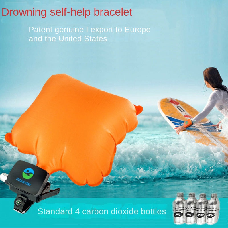 Anti-Drowning Life Jacket Inflatable Safety Airbag Emergency Life-Saving Wrist Diving Self-Rescue Device