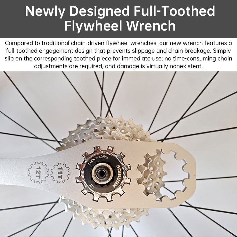 Bicycle Cassette Lockring Tool, Adjustable Cog Wrench